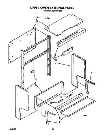 Upper oven external