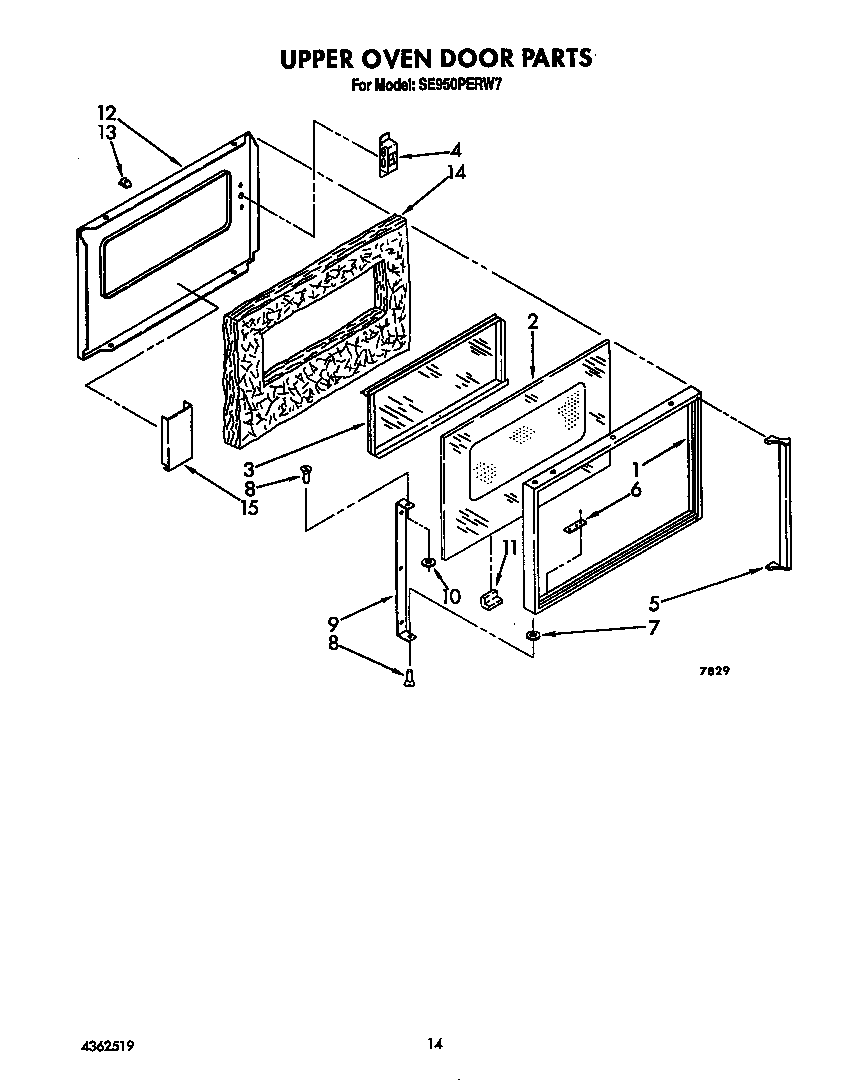 UPPER OVEN DOOR