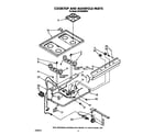 Whirlpool SF332BSRW6 cooktop and manifold diagram