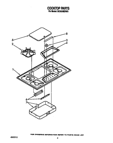 Cooktop parts
