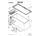 Whirlpool TCF1510AW00 cabinet parts diagram