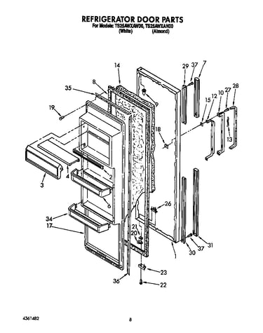 Refrigerator door