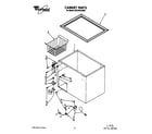 Whirlpool EH070FXAN00 cabinet parts diagram