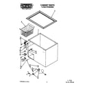 Roper RH1000RAW00 cabinet parts diagram