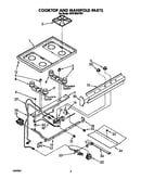 Cooktop and manifold