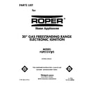 Roper FGP215VW5 front cover diagram