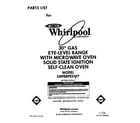 Whirlpool SM988PESW7 front cover diagram