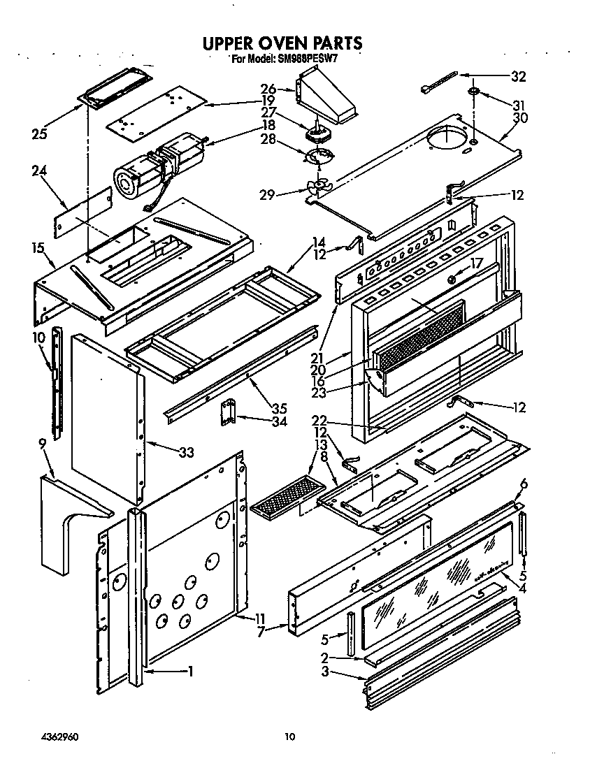 Upper oven