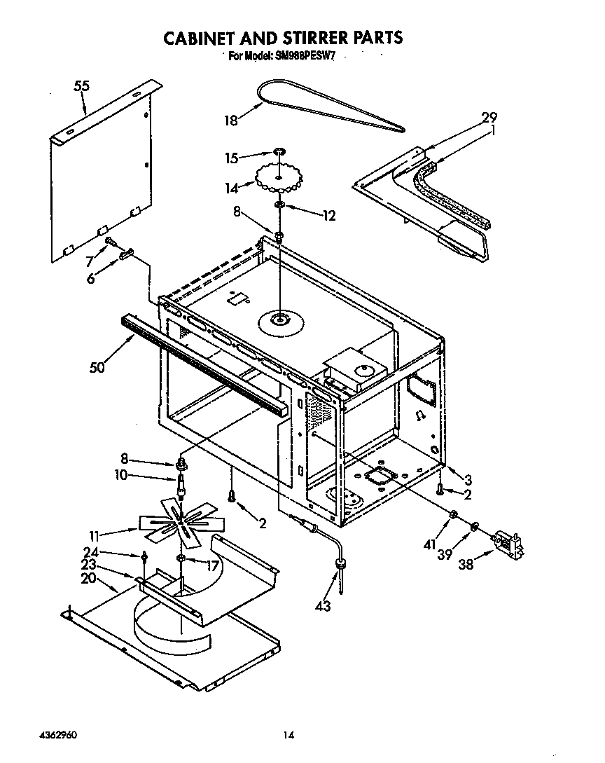 Cabinet and stirrer