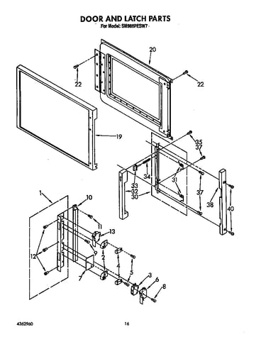 Door and latch