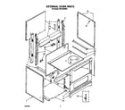 Whirlpool RF0100XRW7 external oven diagram