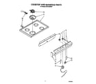 Whirlpool RF0100XRW7 cooktop and manifold diagram
