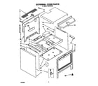 Roper SGS395XX0 external oven diagram