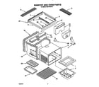 Whirlpool SS373PEXT0 maintop and oven diagram