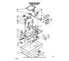 Whirlpool SC8536ERW2 burner box parts diagram