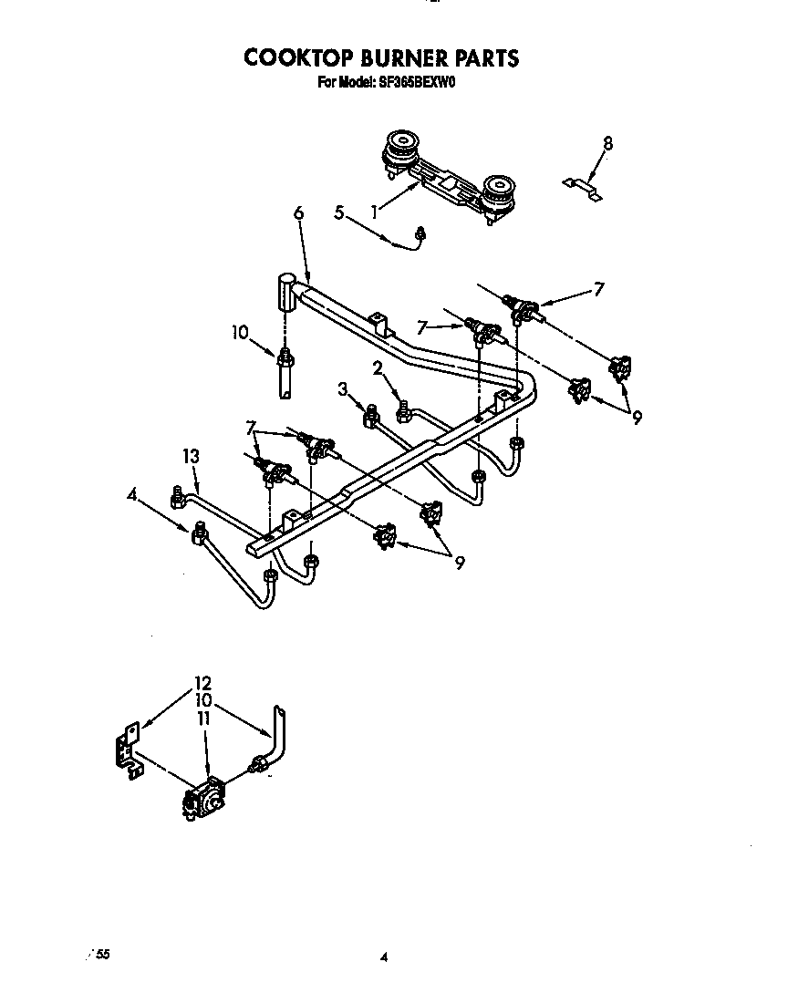 Cooktop burner