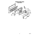 Whirlpool SF365BEXW0 control panel diagram