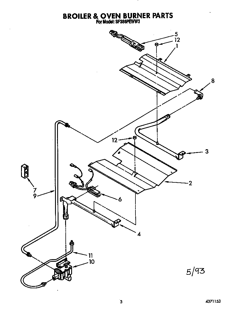 Broiler and oven burner
