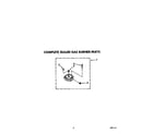Whirlpool SC8630EWW1 complete sealed gas burner parts diagram