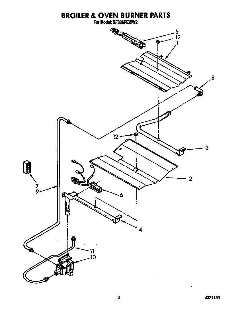 Broiler and oven burner