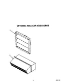 Optional wall cap accessories