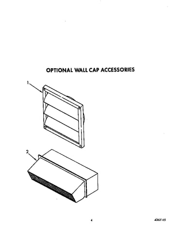 Optional wall cap accessories
