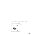 Whirlpool SC8630EXW1 complete sealed gas burner parts diagram