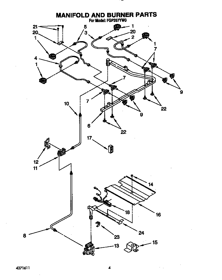 Manifold and burner