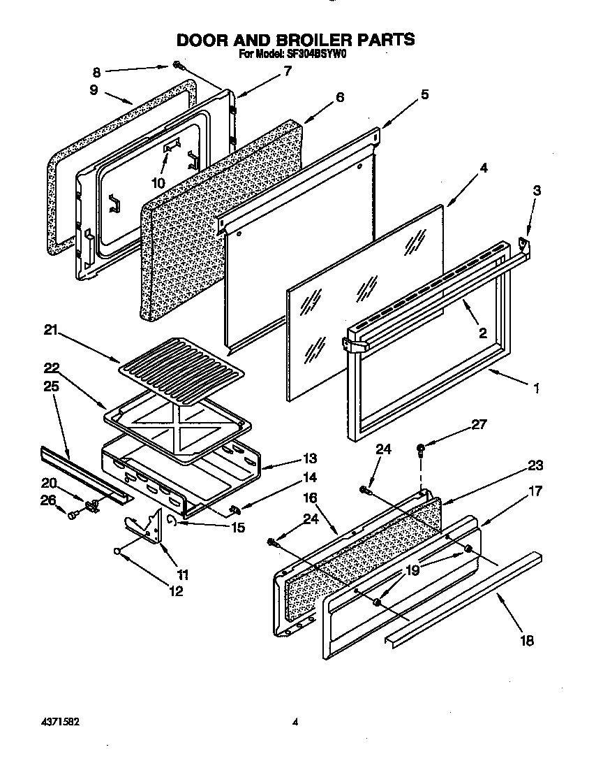 Door and broiler
