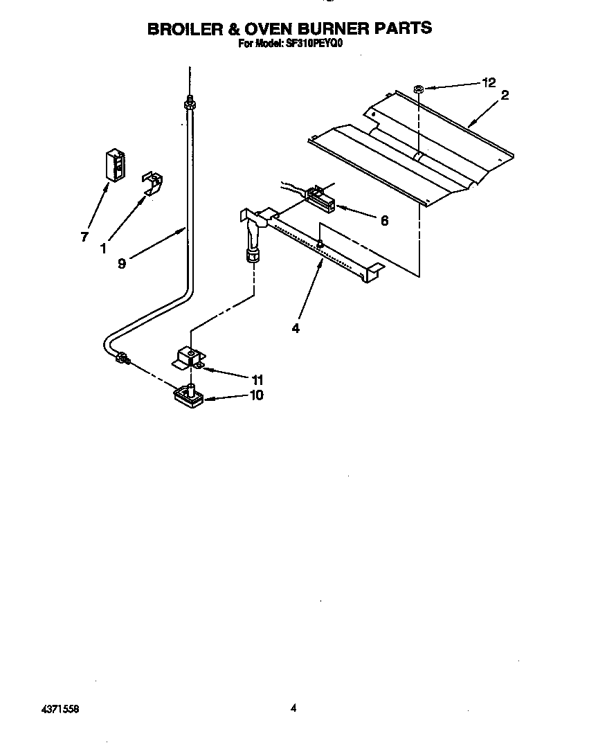 Broiler & oven burner