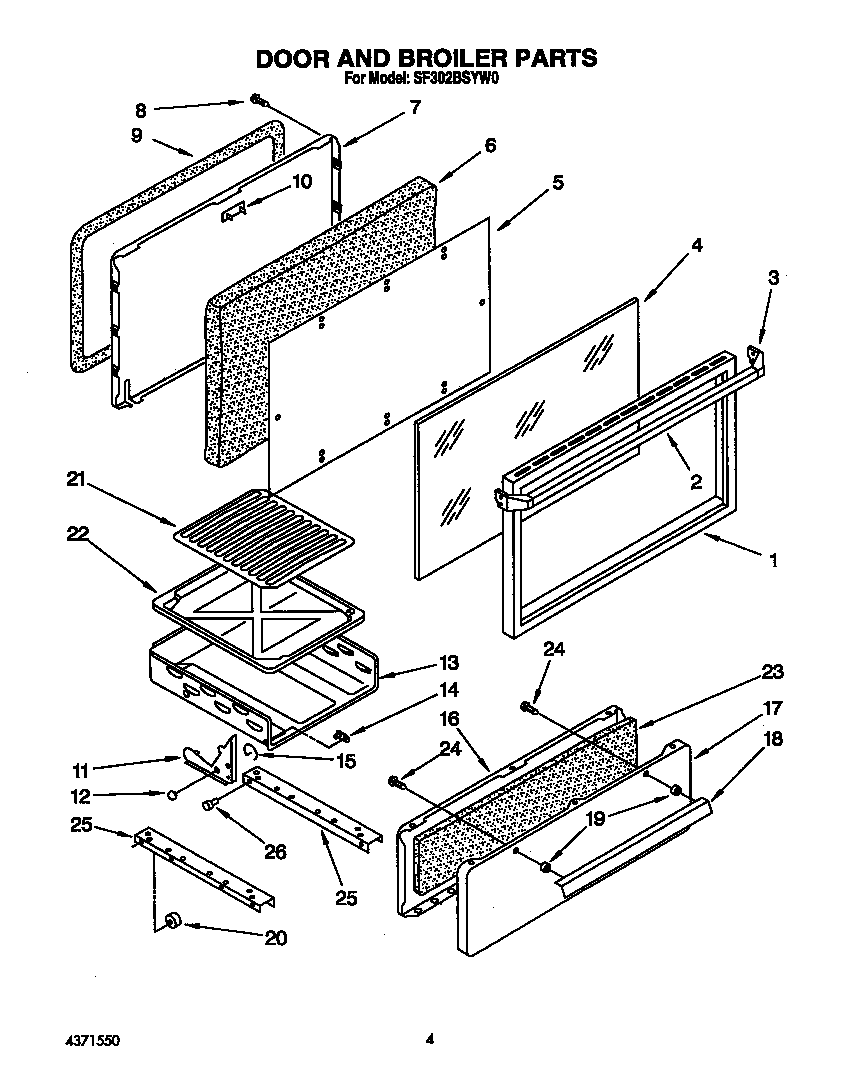 Door and broiler
