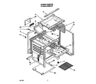 Whirlpool SF302BSYW0 oven diagram