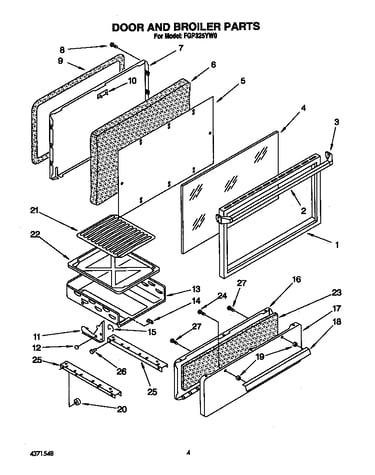 Door and broiler