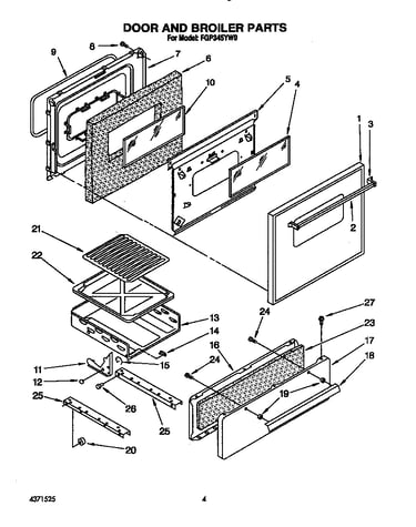 Door and broiler