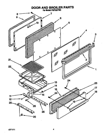 Door and broiler