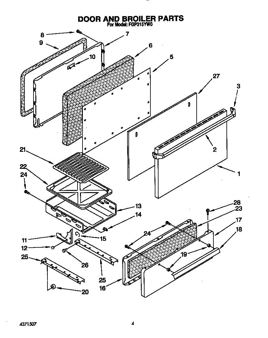 Door and broiler