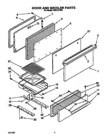 Door and broiler