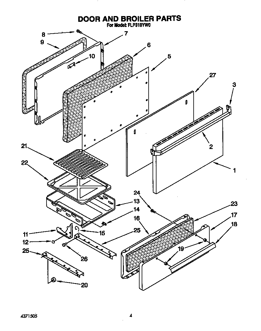 Door and broiler
