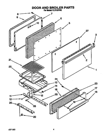Door and broiler