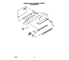 Whirlpool SE960PEYW1 upper oven support diagram