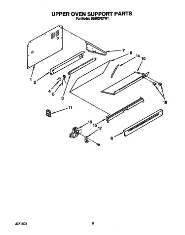 Upper oven support