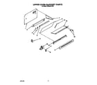 Whirlpool SE960PEYW0 upper oven support diagram