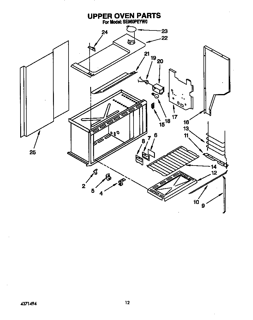 Upper oven