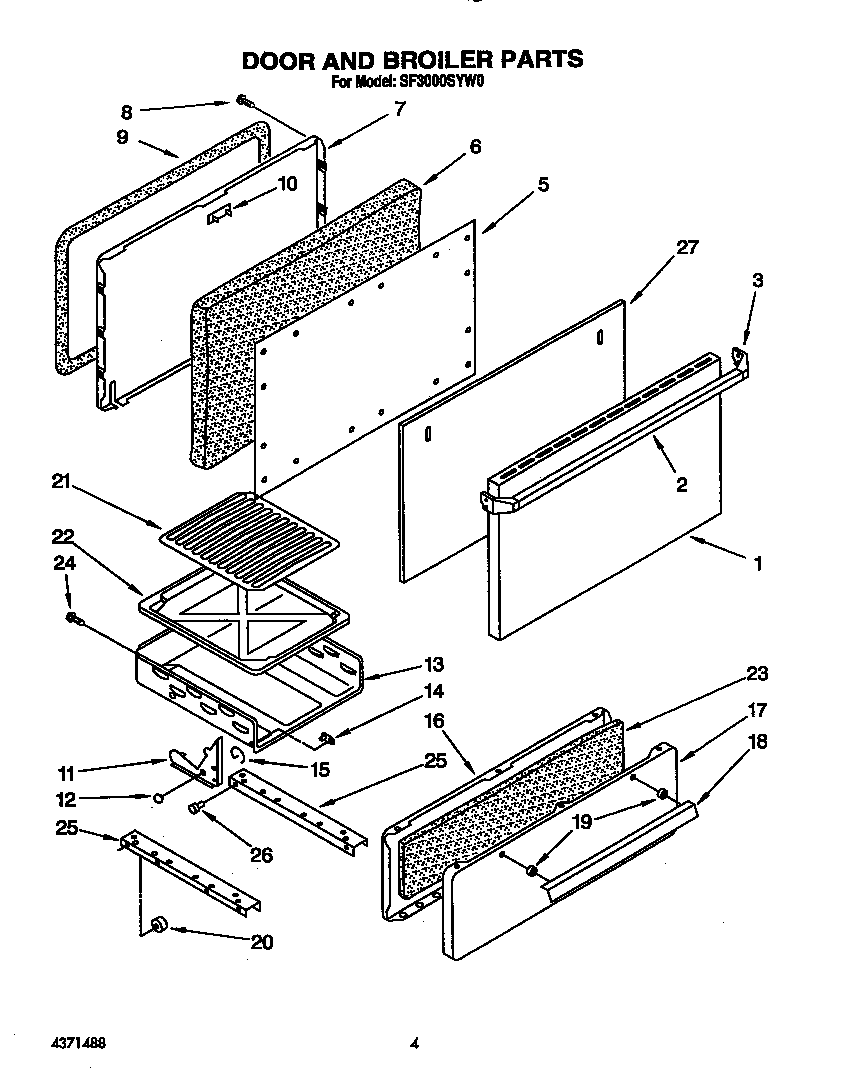 Door and broiler