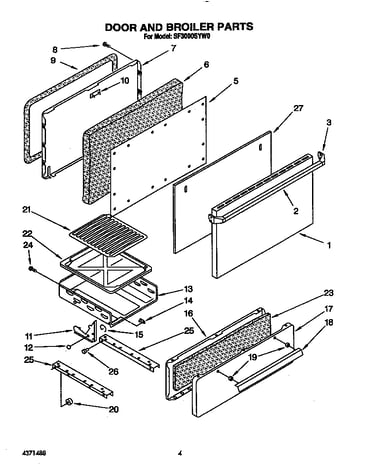 Door and broiler