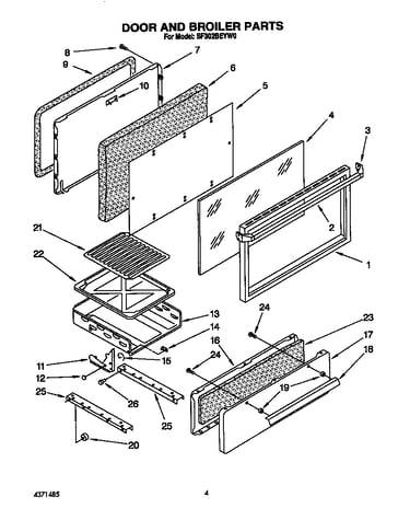 Door and broiler