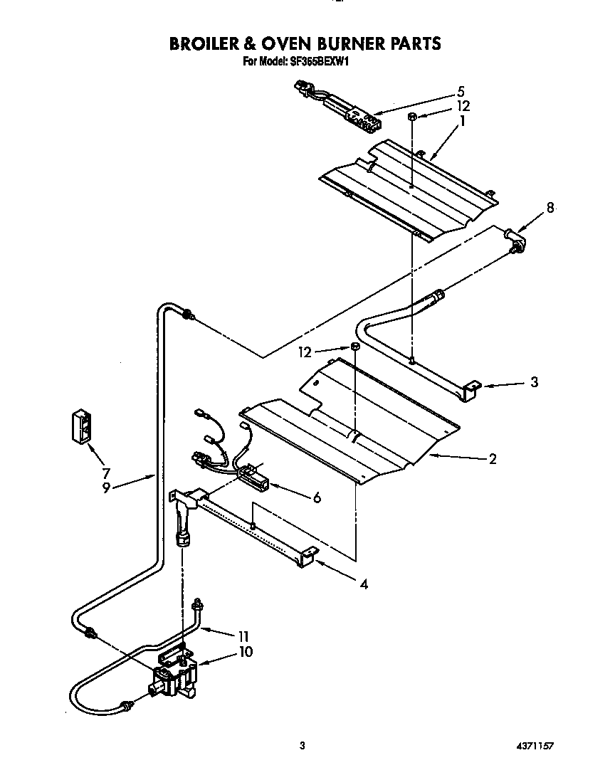 Broiler & oven burner