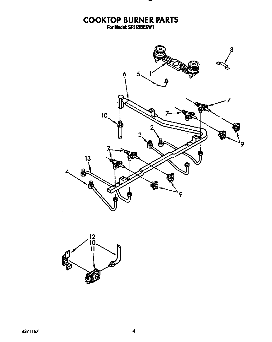 Cooktop burner