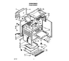 Whirlpool SF365BEXW1 oven diagram