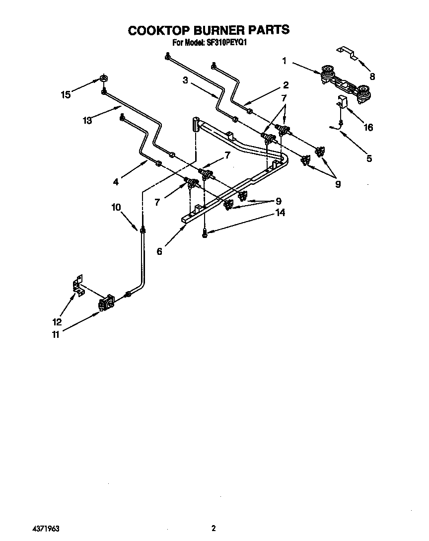 Cooktop burner